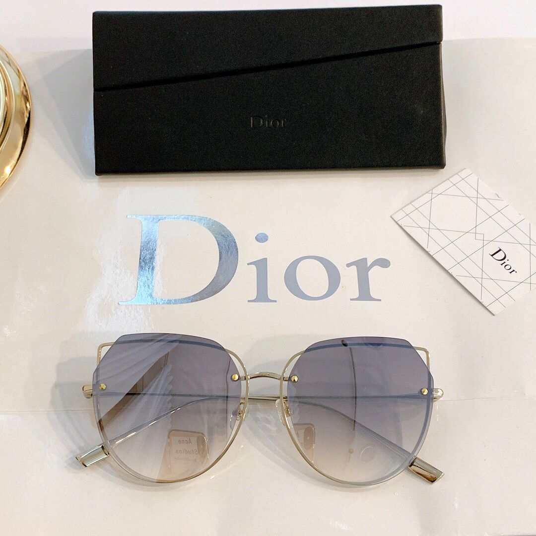 Dior迪奥简约大气时尚百搭蛤蟆镜镂空设计太阳眼镜
