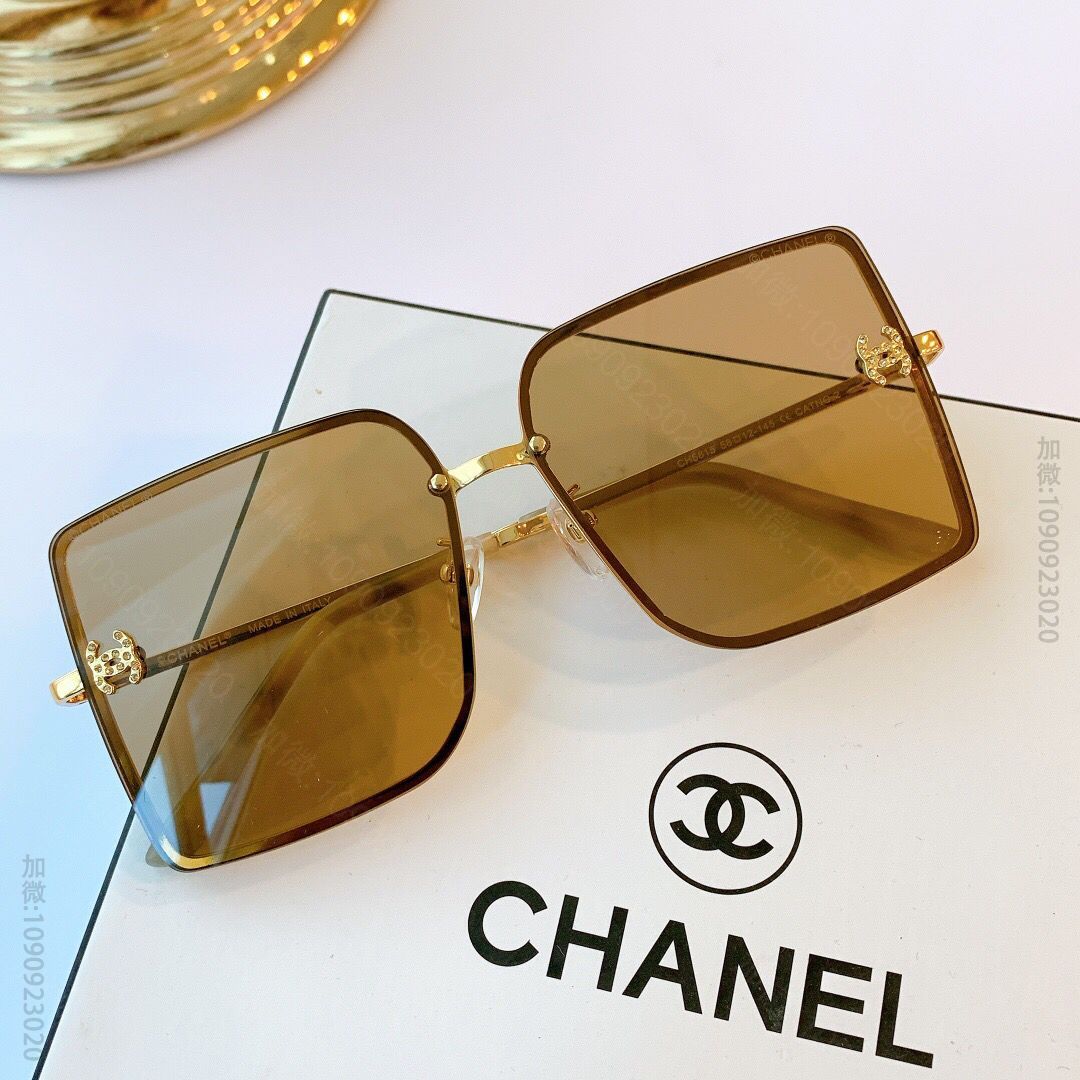 CHANEL香奈儿钻字母款小碎钻女士太阳眼镜