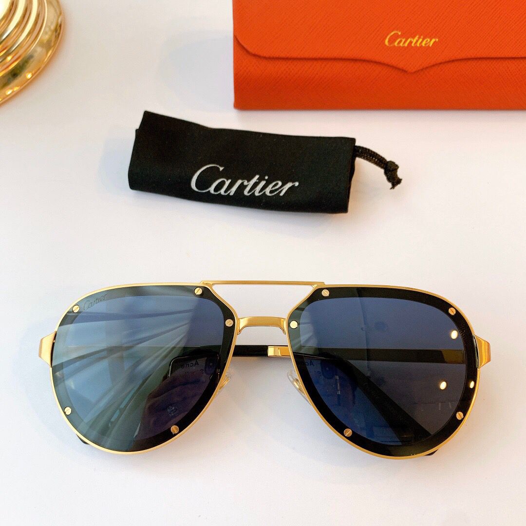 Cartier卡地亚男士经典蛤蟆款太阳眼镜