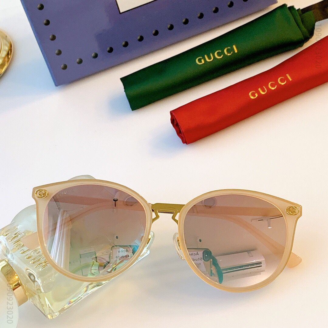 GUCCI古奇双G字标志男女通用太阳眼镜