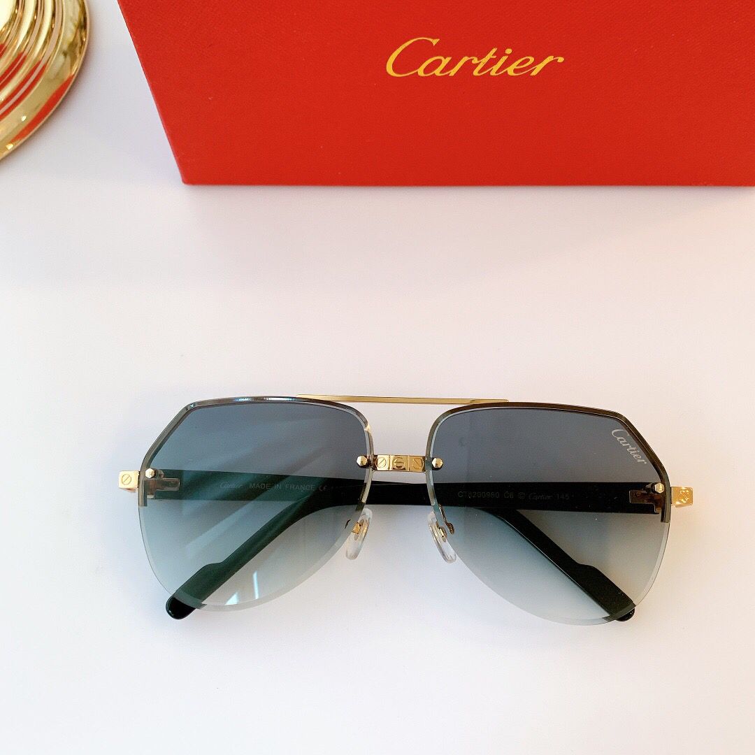 Cartier卡地亚蛤蟆形男女通用太阳眼镜