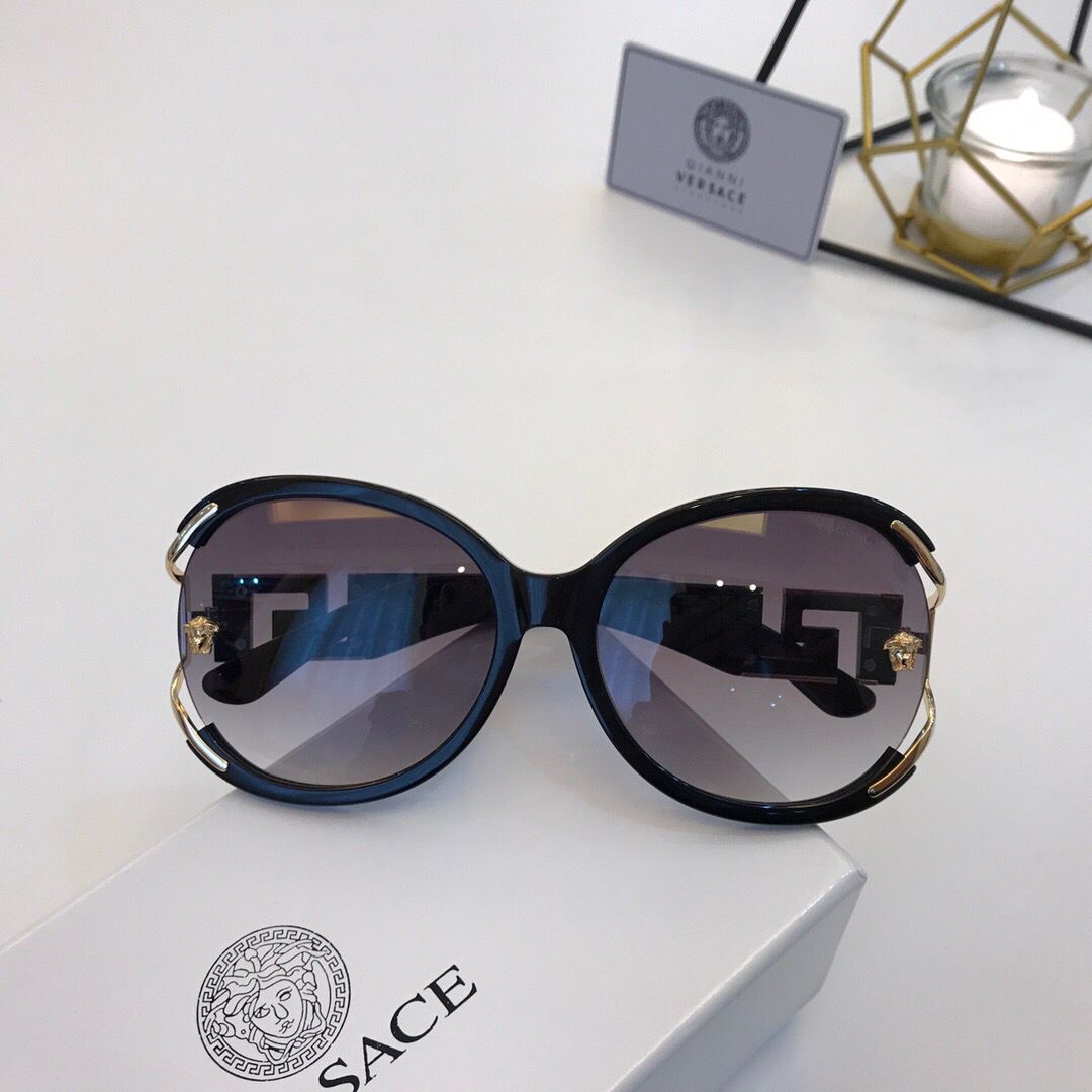 Versace范思哲标志金属人头logo太阳眼镜