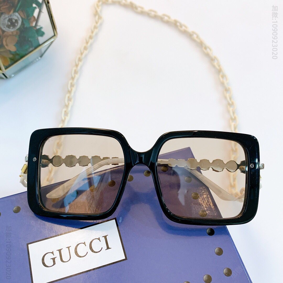 GUCCI古驰特色施华洛世奇水钻女士太阳眼镜