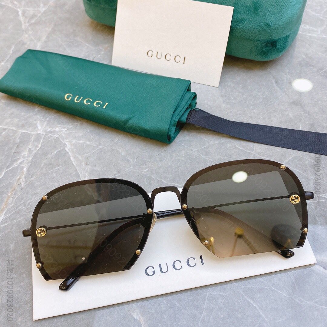 GUCCI古驰全新个性半切边设计太阳眼镜