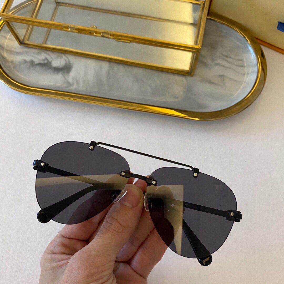 LV路易威登男女通用超轻椭圆形太阳眼镜