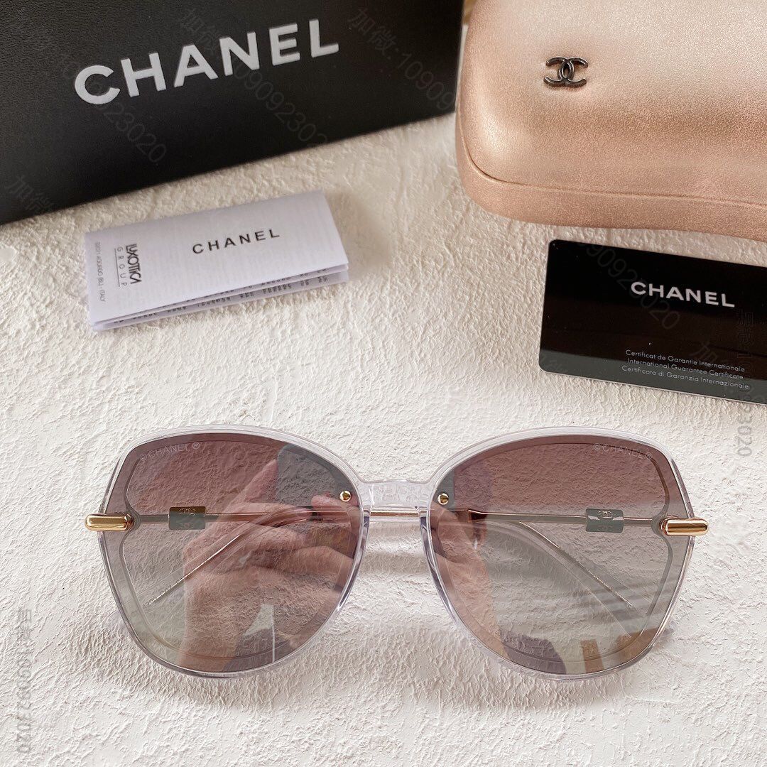 CHANEL香奈儿秋冬最新款不规则镜型太阳眼镜