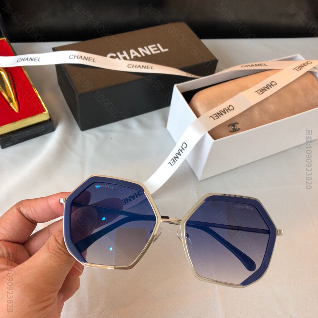 CHANEL香奈儿纯手工切边方框女士太阳眼镜