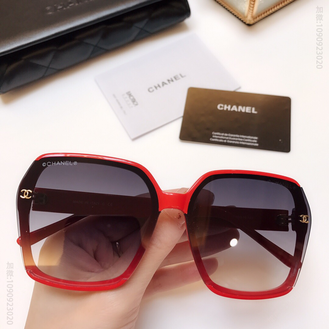 CHANEL香奈儿双C logo高清镜片太阳眼镜
