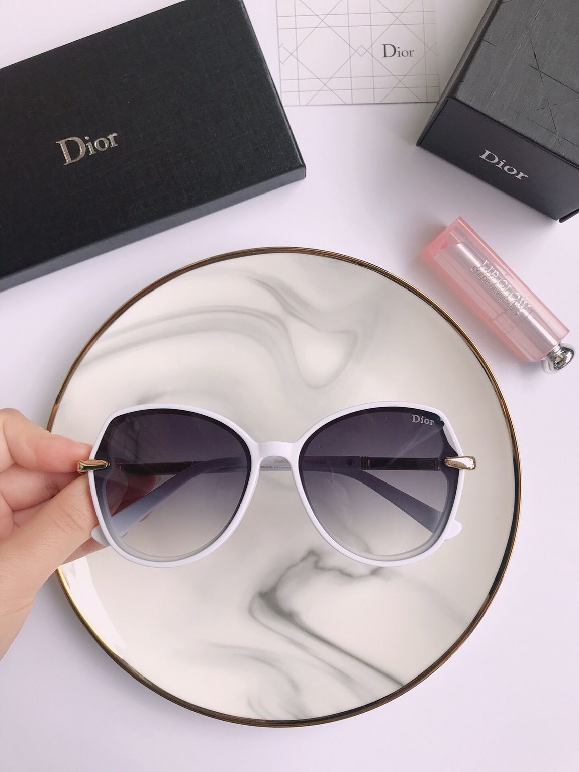 复刻迪奥男女款眼镜 复刻迪奥眼镜 Dior迪奥时尚板材圆框男女通用太阳眼镜 