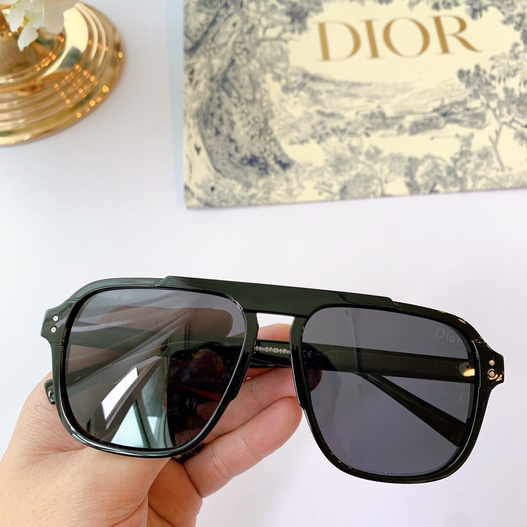 一比一迪奥男女款眼镜 一比一迪奥眼镜 Dior迪奥2023新款百搭方形男女通用太阳眼镜 