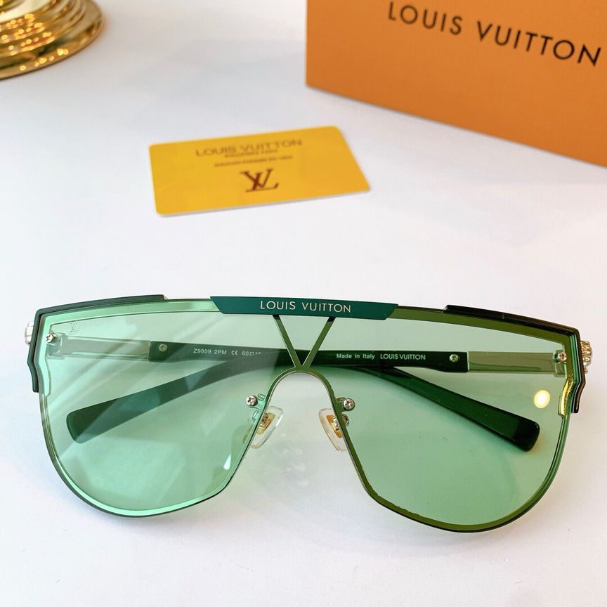 奢侈品牌LV女士眼镜 LV女士眼镜 LV路易威登大框护目镜一体式太阳眼镜 品牌LV眼镜网站 