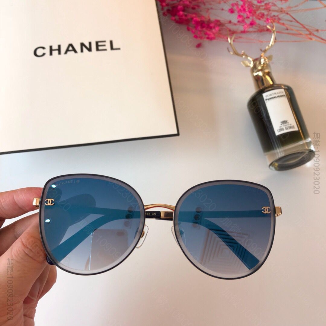 CHANEL香奈儿钻石立体切边女士太阳眼镜