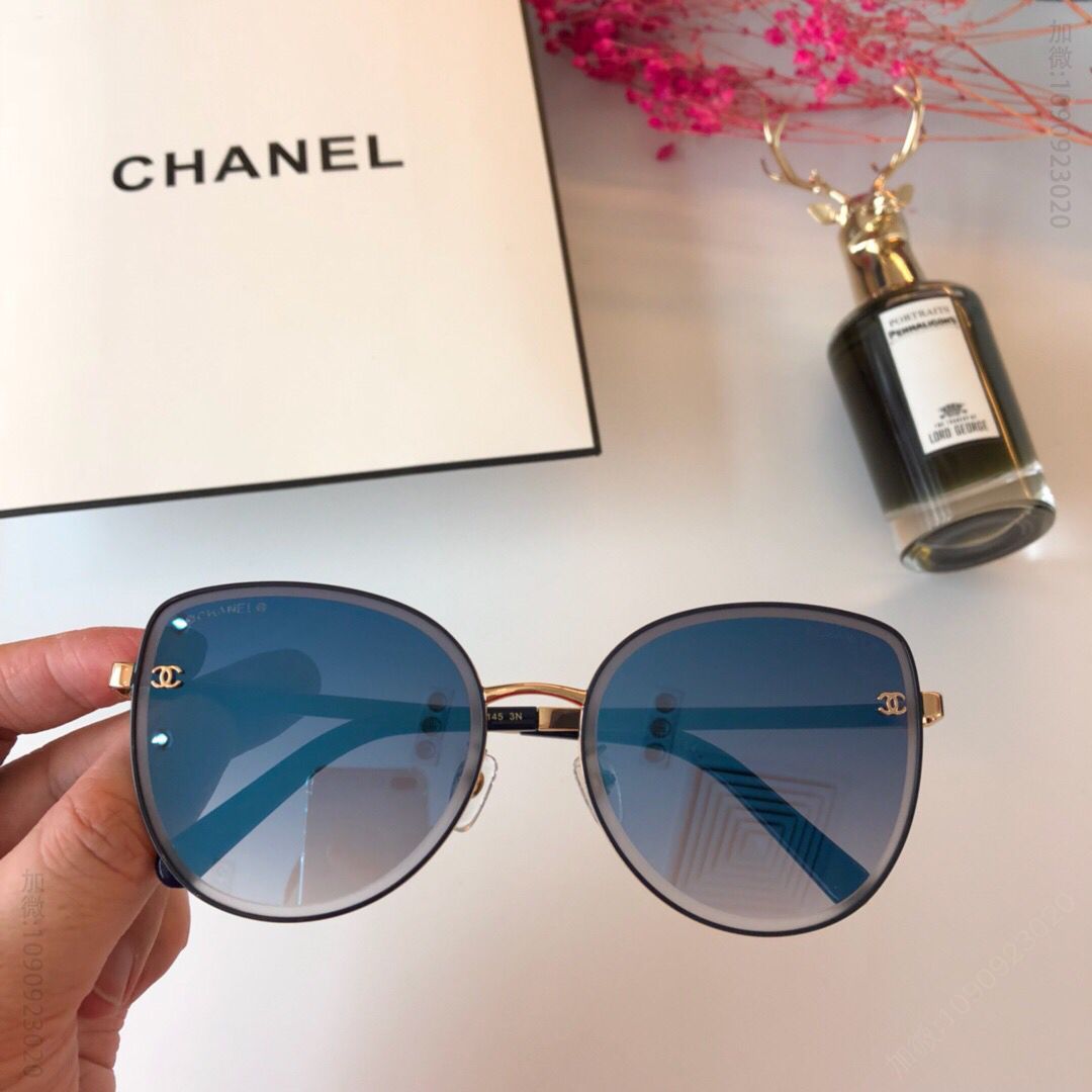 CHANEL香奈儿钻石立体切边女士太阳眼镜