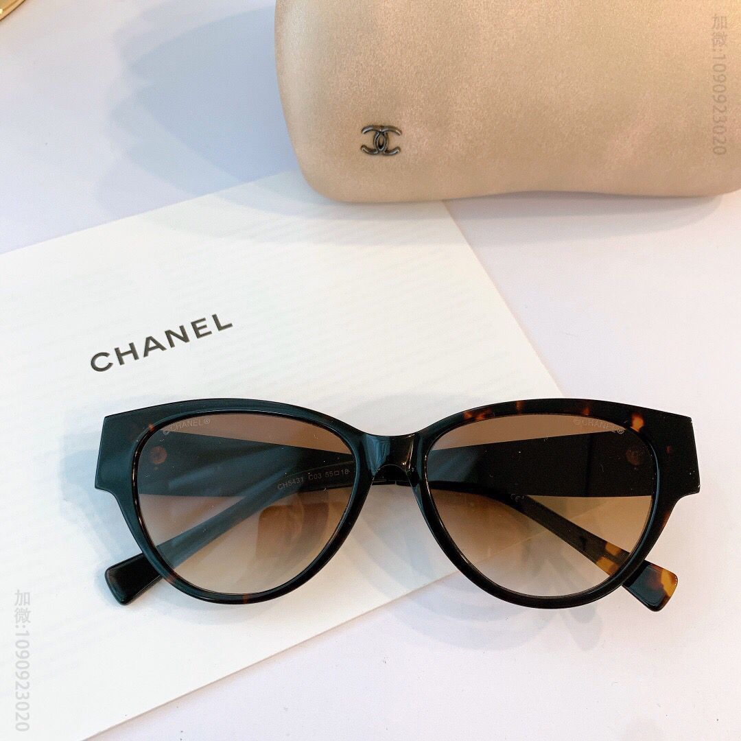 CHANEL香奈儿磨砂金属镜腿经典小香logo太阳眼镜