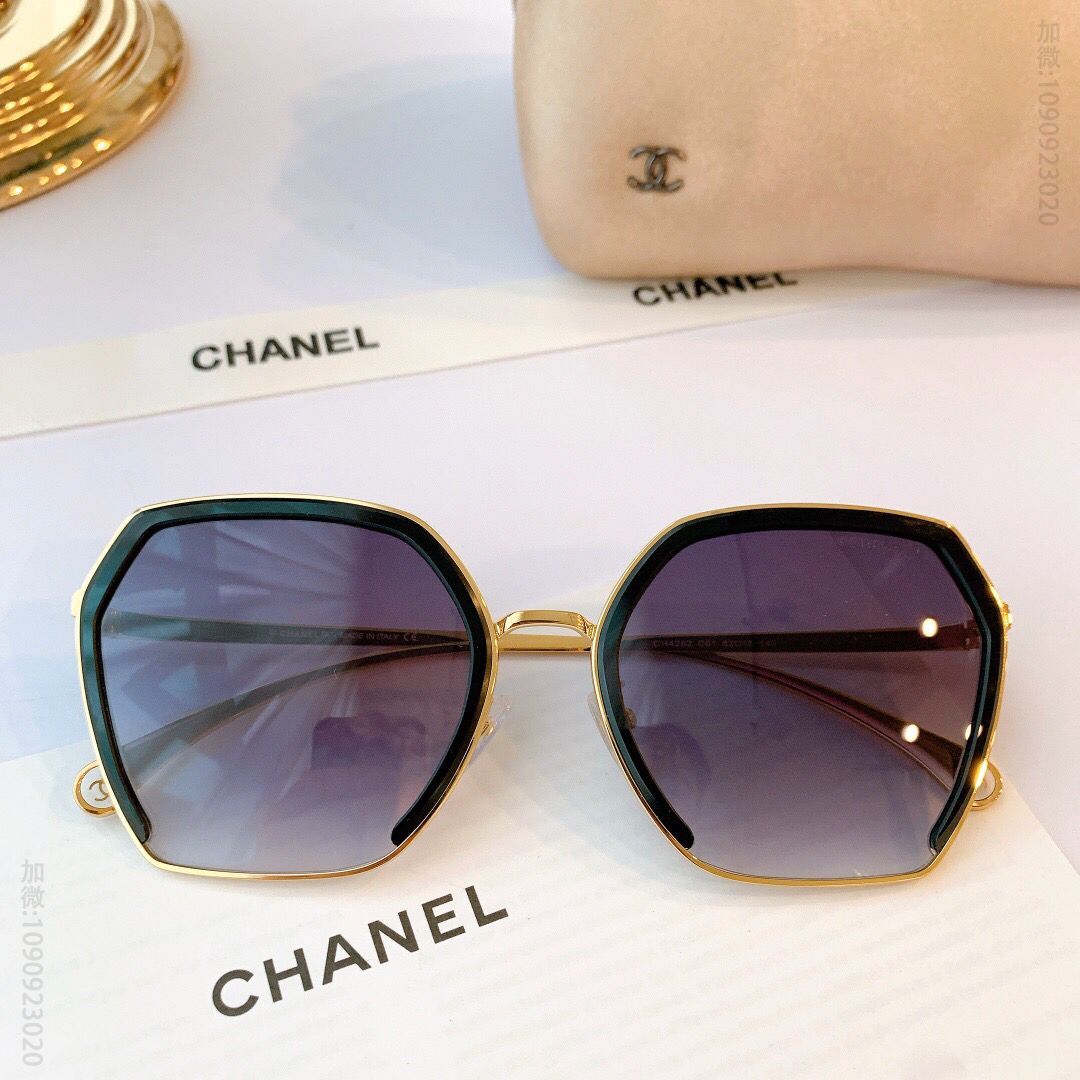 CHANEL香奈儿不规则镜腿经典女士太阳眼镜