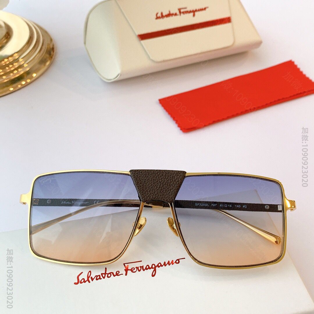 ferragamo菲拉格慕简易金属材料男女通用太阳眼镜