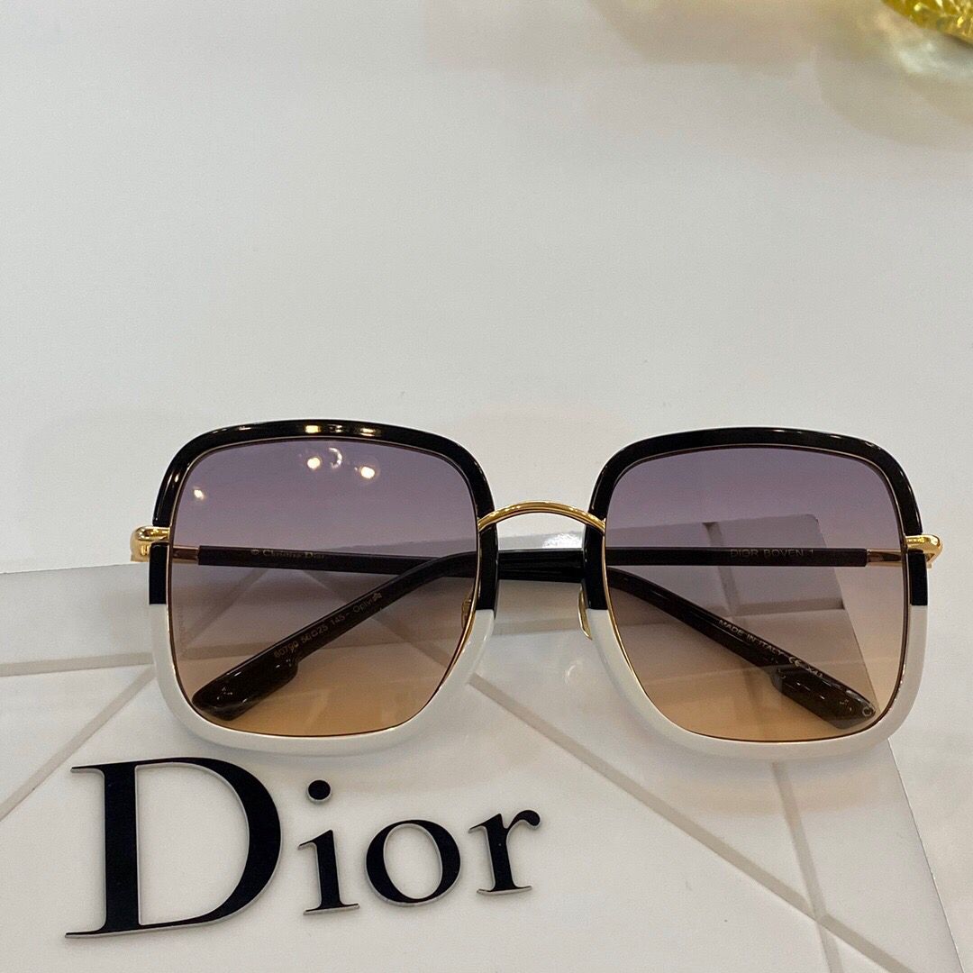 Dior迪奥简单线条设计边框方墨镜太阳眼镜