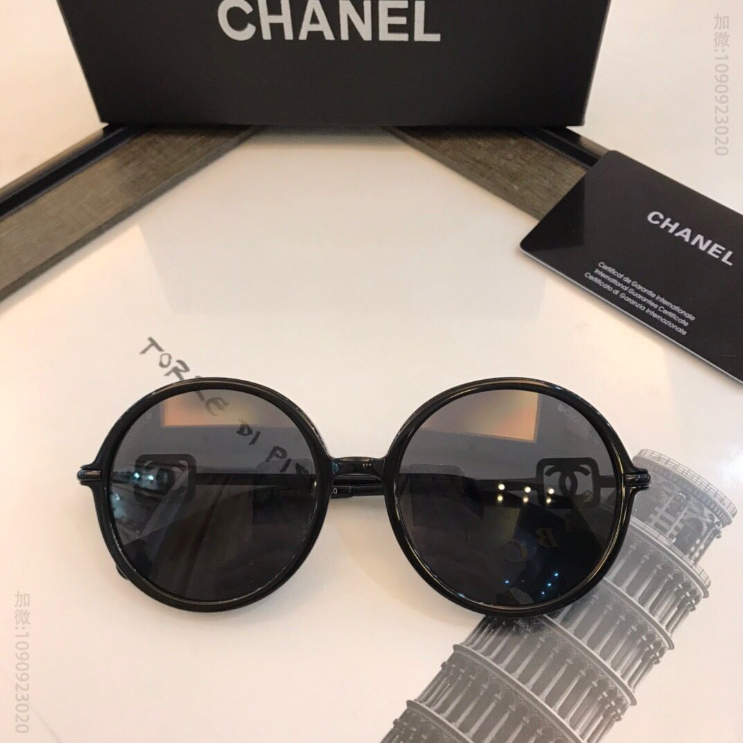 CHANEL香奈儿新品复古圆框女士太阳眼镜