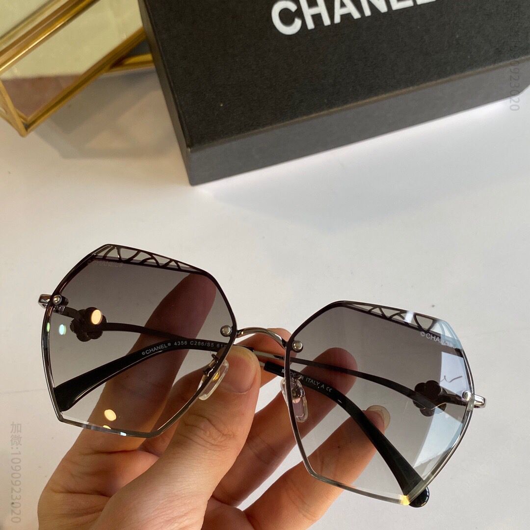 CHANEL香奈儿2023新款金属质感百搭女士太阳眼镜