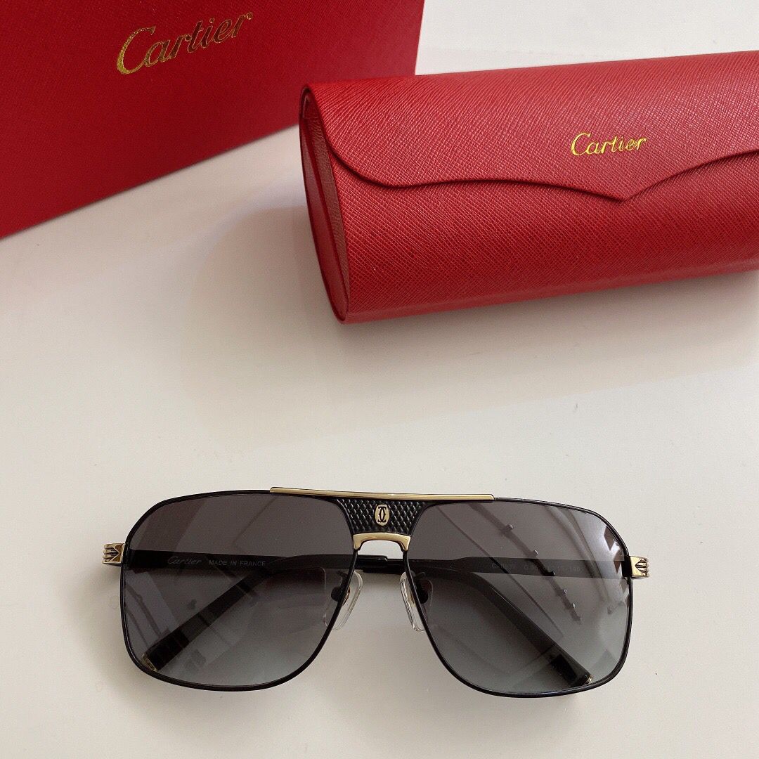 卡地亚Cartier 男士方框太阳眼镜