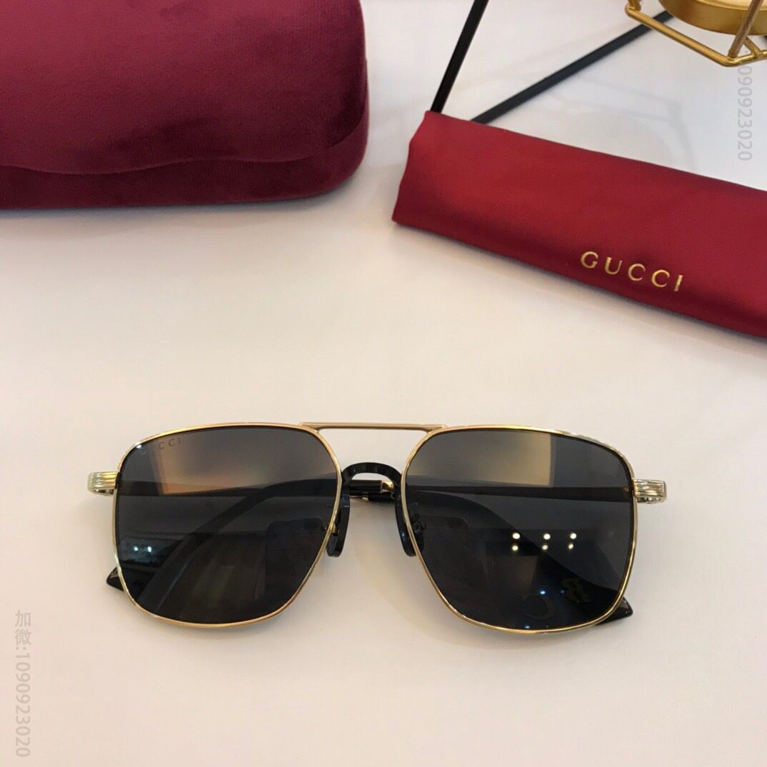 GUCCI古奇2023新款彩色电镀男女通用太阳眼镜