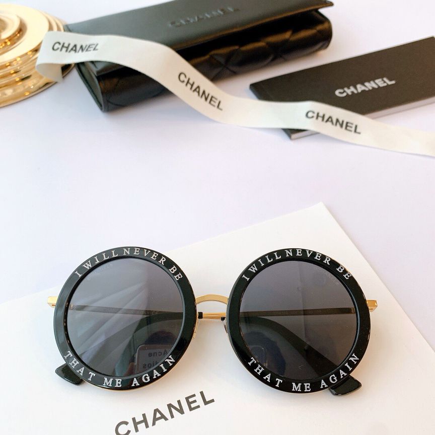 原版香奈儿女士眼镜 香奈儿新款女士复古圆形太阳眼镜 原版CHANEL眼镜货源 