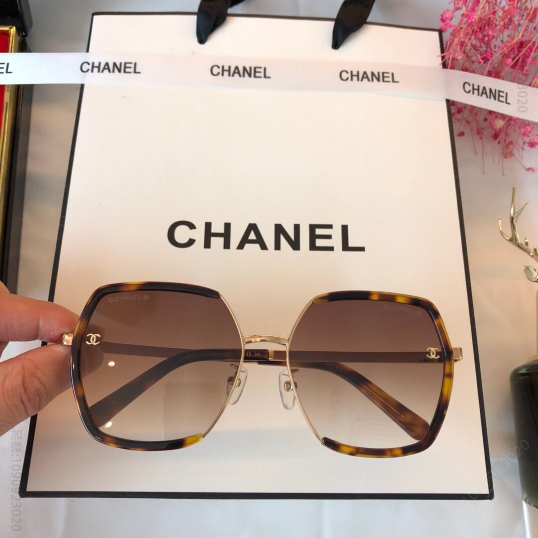 CHANEL香奈儿个性多边形大框女士太阳眼镜