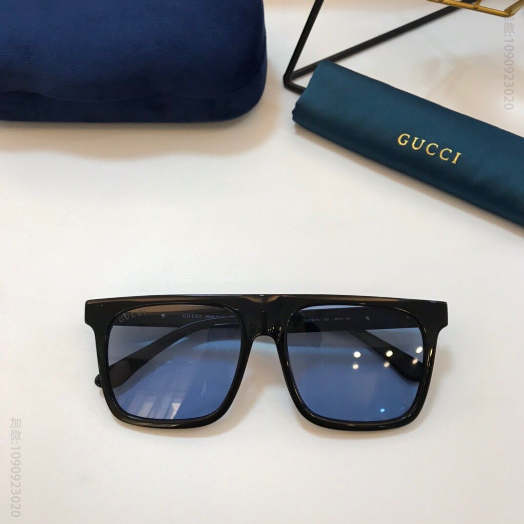 GUCCI古驰早秋新款方框男女通用太阳眼镜