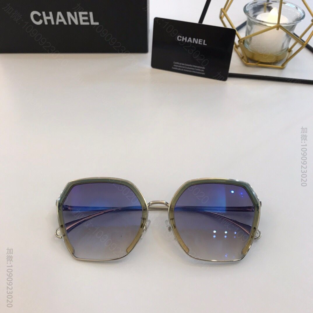 CHANEL香奈儿不规则镜框女士太阳眼镜
