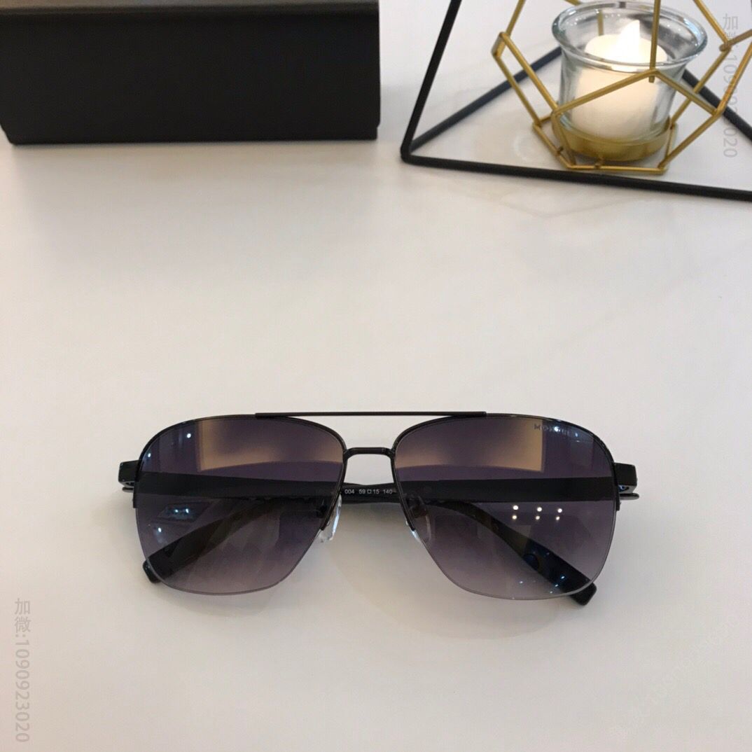 MONT BLANC/万宝龙哈气LOGO镜片超轻金属男士太阳镜