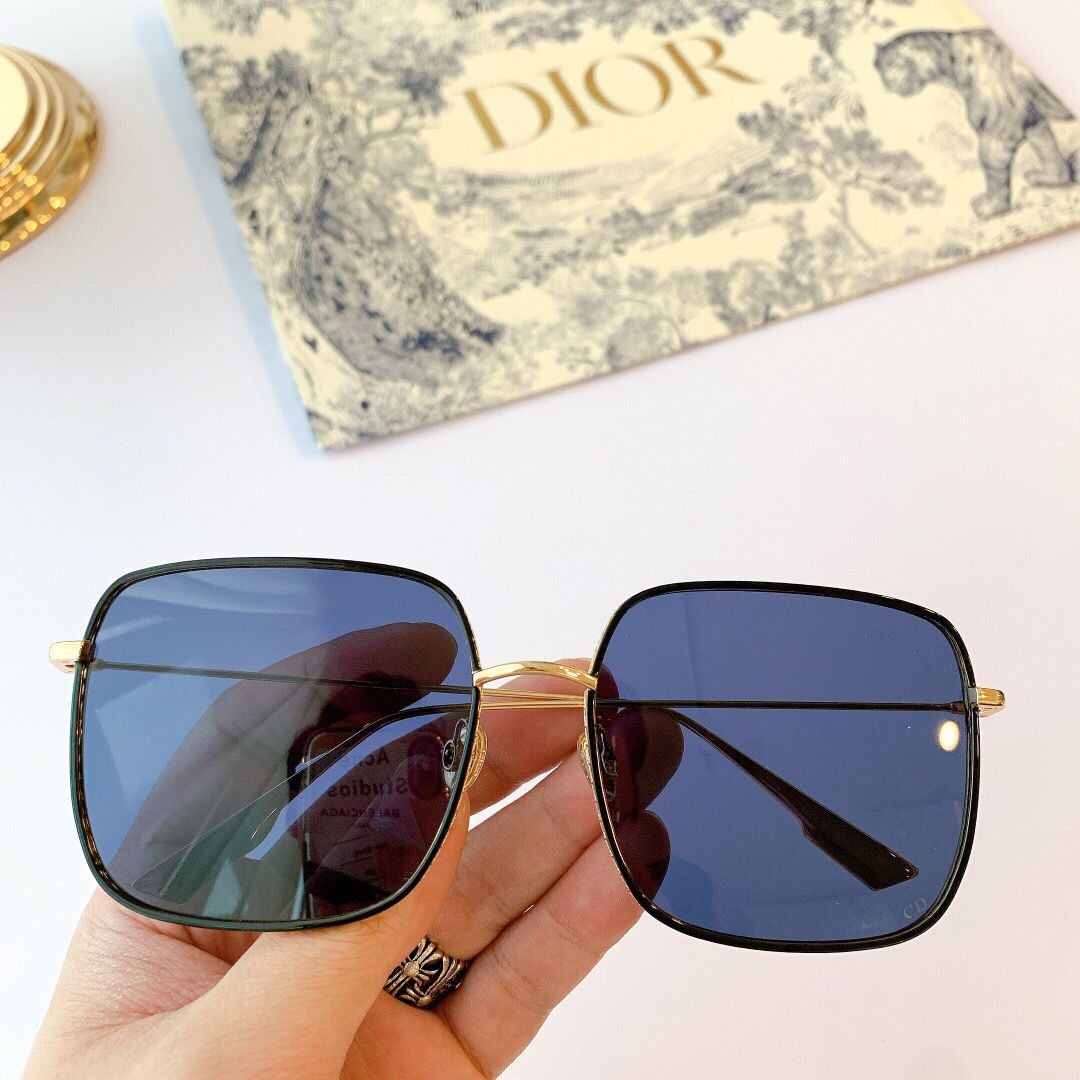 A货迪奥男女款眼镜 Dior迪奥时尚镂空设计大方框太阳眼镜 A货迪奥眼镜货源 