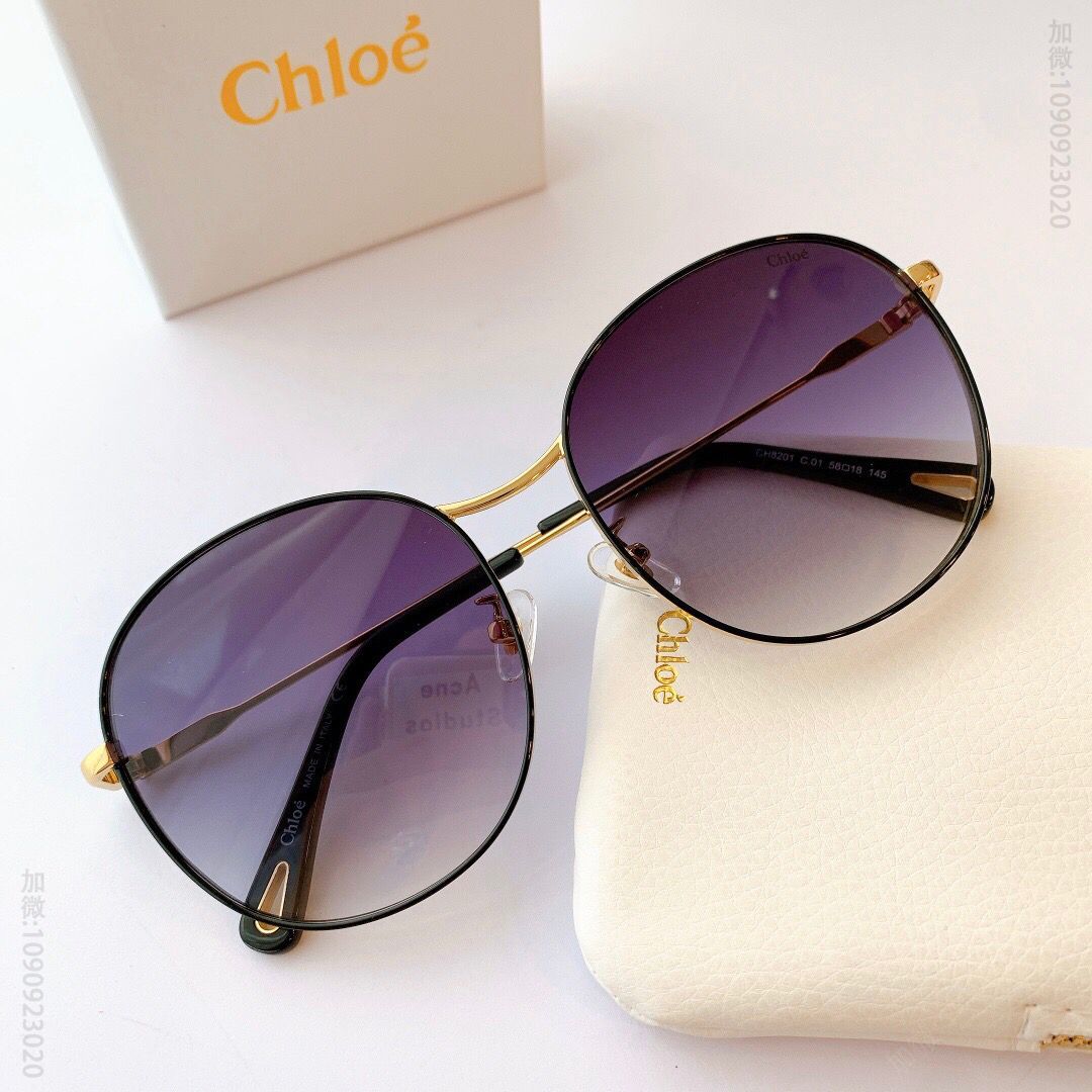 Chloé克洛伊独特个性大框设计女士太阳眼镜