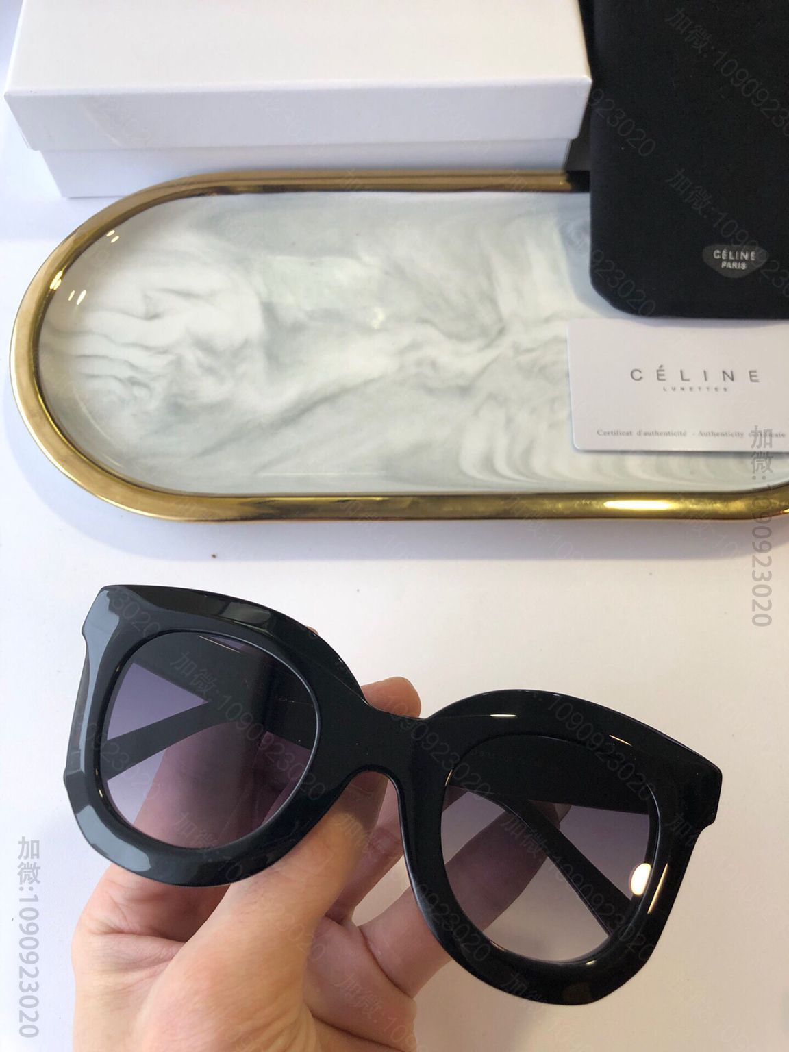 CELINE赛琳立体切割女士墨镜太阳眼镜