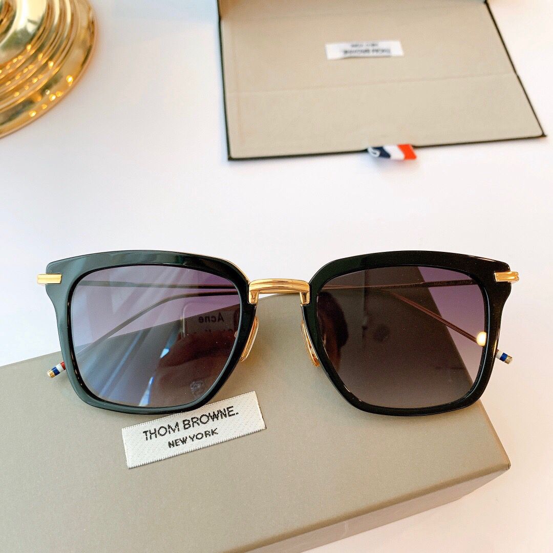 THOM BROWNE意大利进口材质复古镜框方款男女通用太阳眼镜