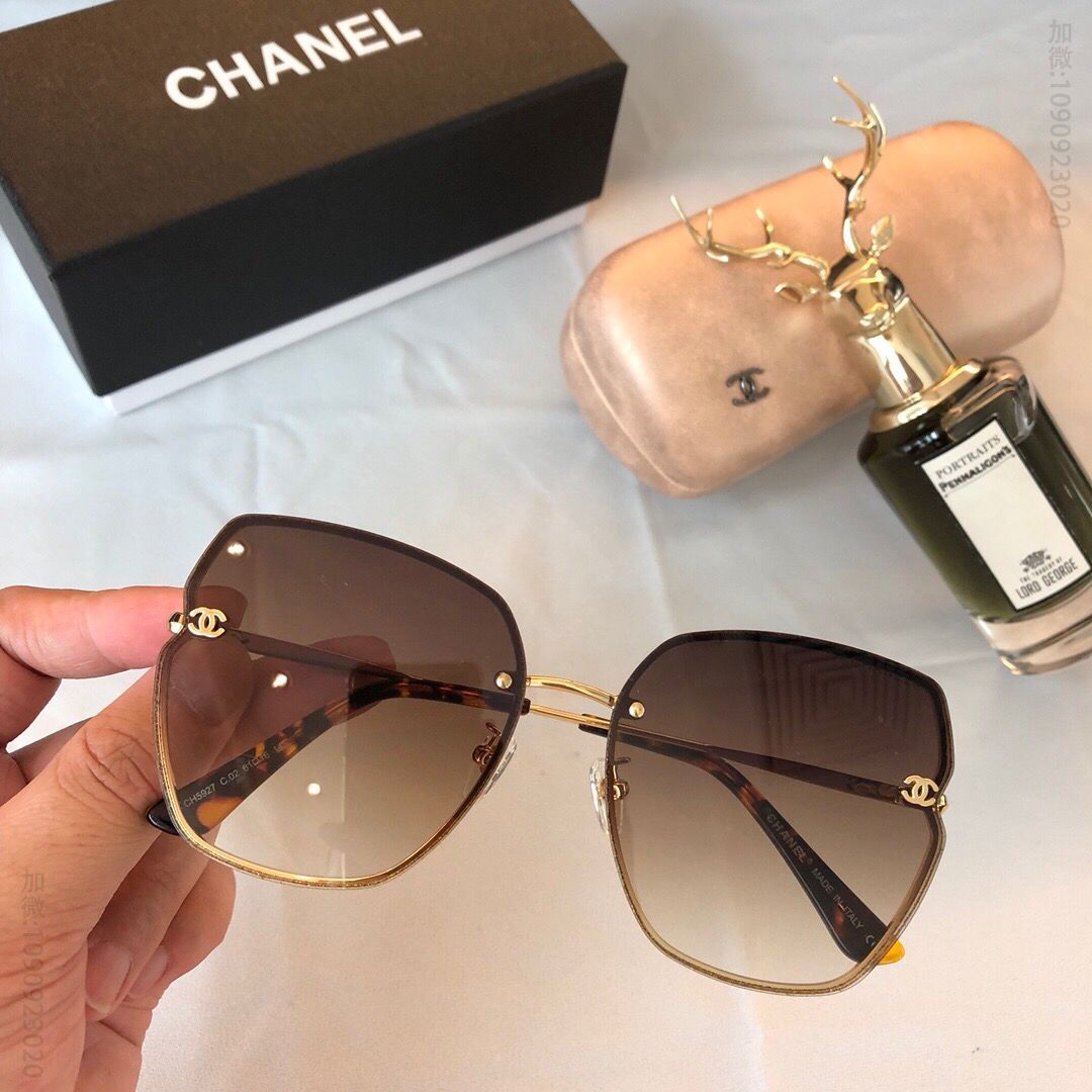 CHANEL香奈儿小香双c 装饰logo设计太阳眼镜