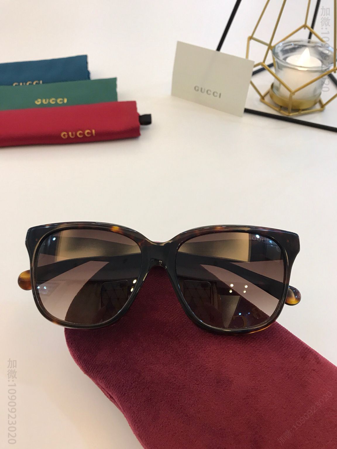 GUCCI古驰标志性时尚男女通用太阳眼镜