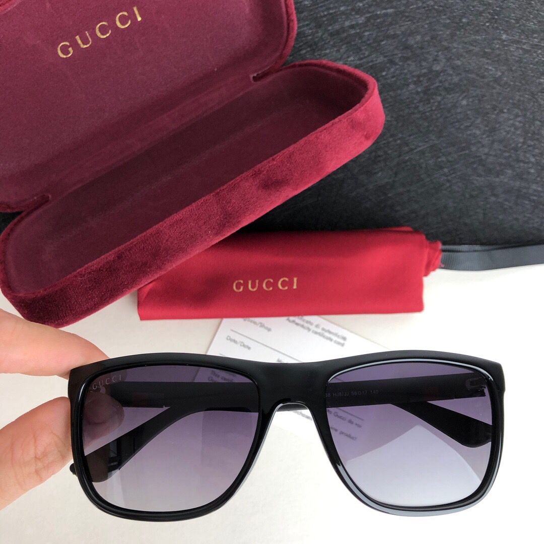 Gucci古驰超轻镜架超薄板材镜框男女同款太阳眼镜