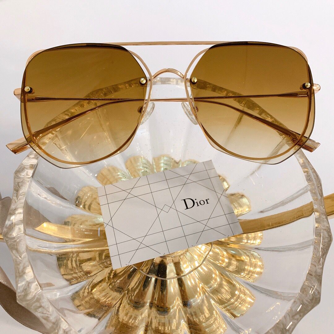 Dior迪奥时尚百搭蛤蟆镜镂空设计男女通用太阳眼镜
