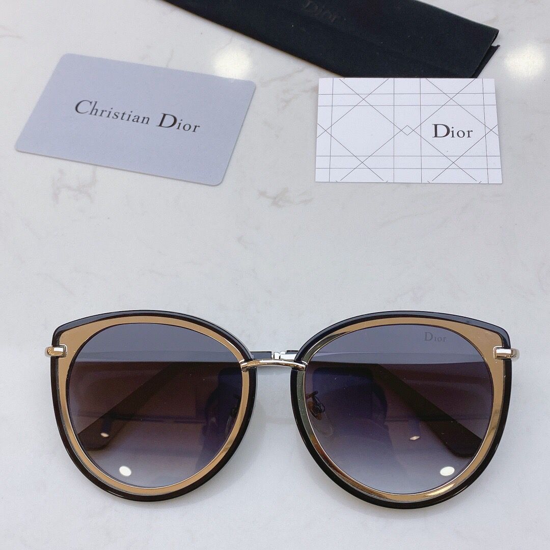 Dior迪奥金属板材拼接不规则多边形大框女士太阳眼镜