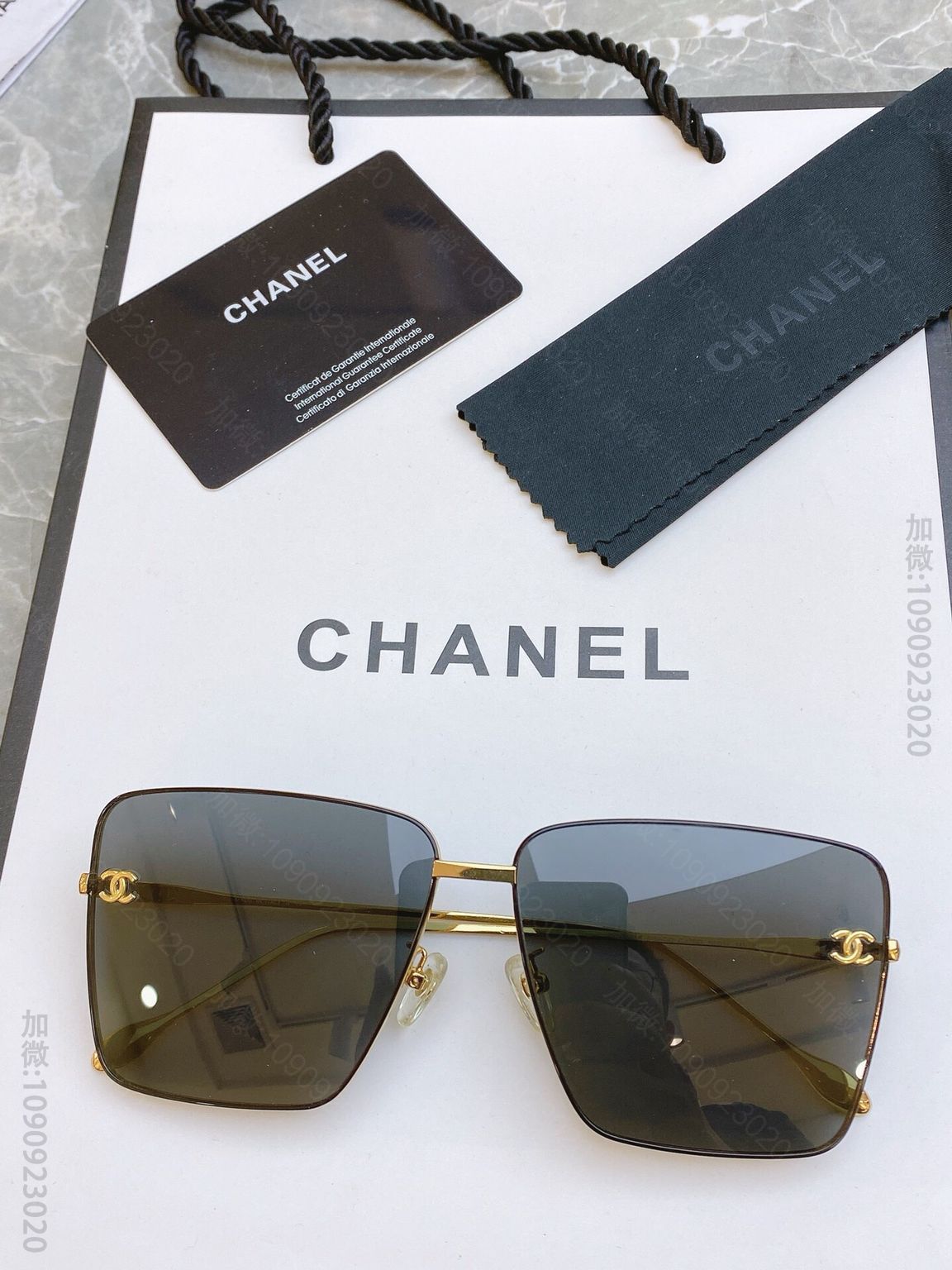 CHANEL香奈儿双C logo百搭款女士太阳眼镜