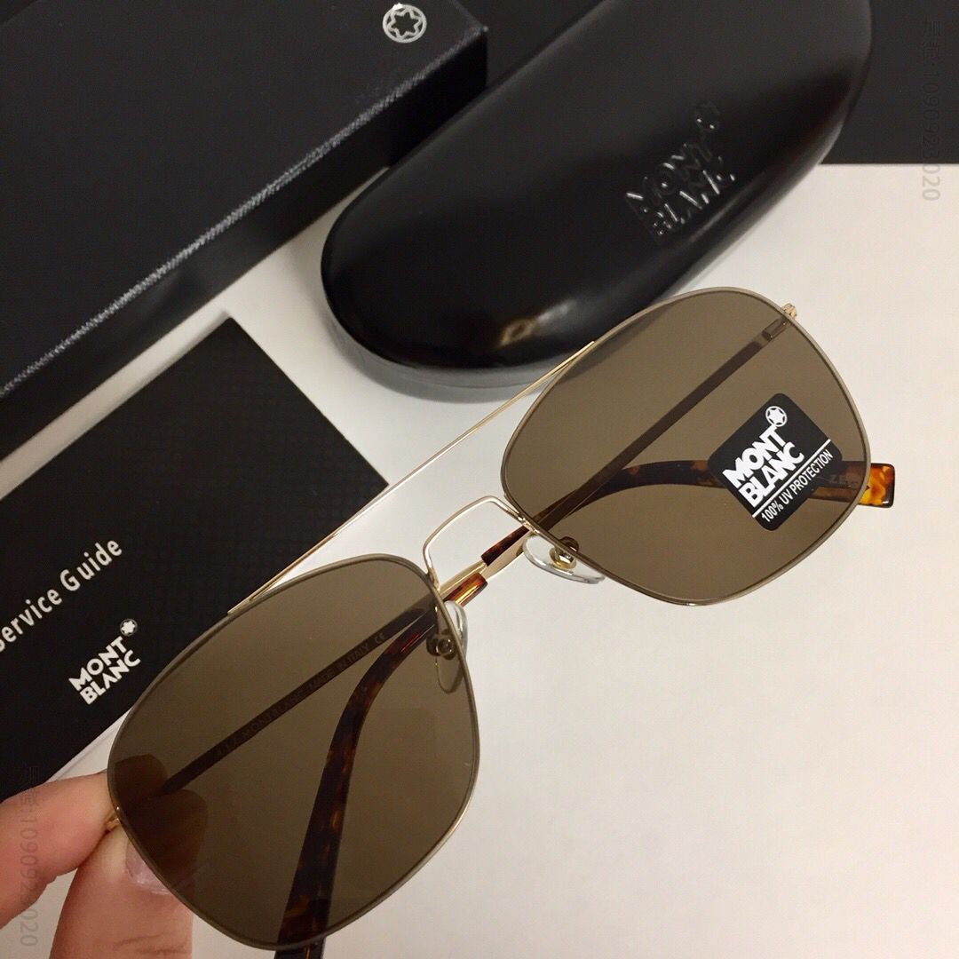 MONTBLANC万宝龙原单品质简约方框男士太阳眼镜