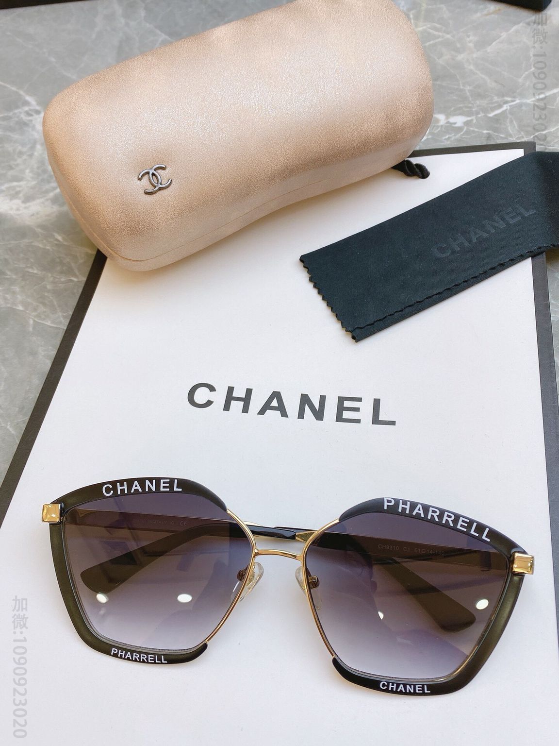 CHANEL香奈儿字母LOGO设计喷会工艺女士太阳眼镜