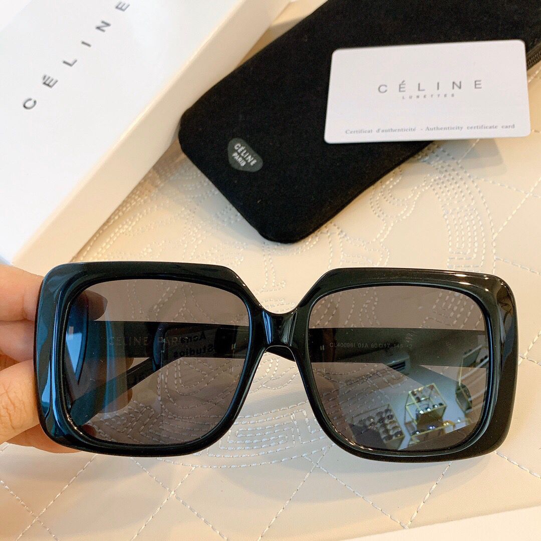 Céline赛琳最新款简洁大方框男女通用太阳眼镜