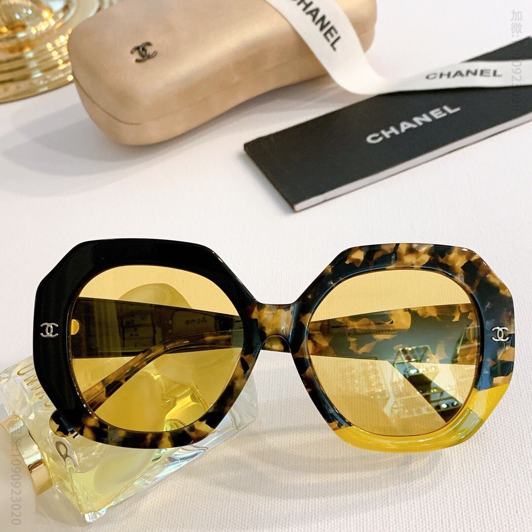 CHANEL香奈儿进口彩色定制版料百搭大框男女通用太阳眼镜