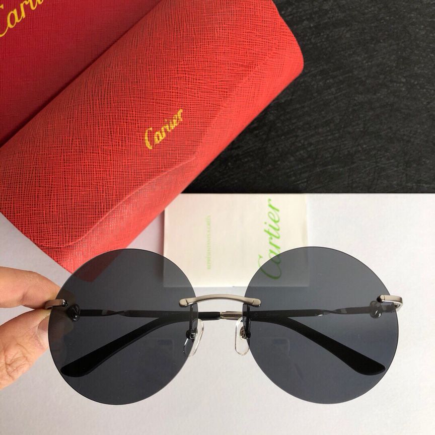 Cartier卡地亚复古简约款男女通用太阳眼镜