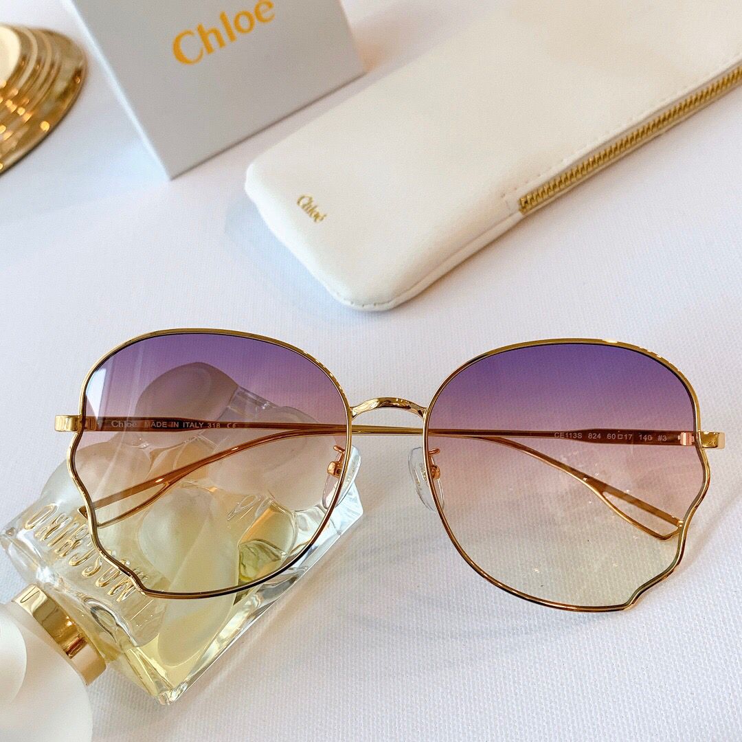 Chloé克洛伊不规则多边设计女士太阳眼镜