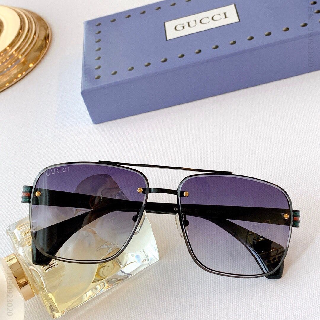 GUCCI古驰百搭方形春夏新品男女通用太阳眼镜 一比一古琦眼镜
