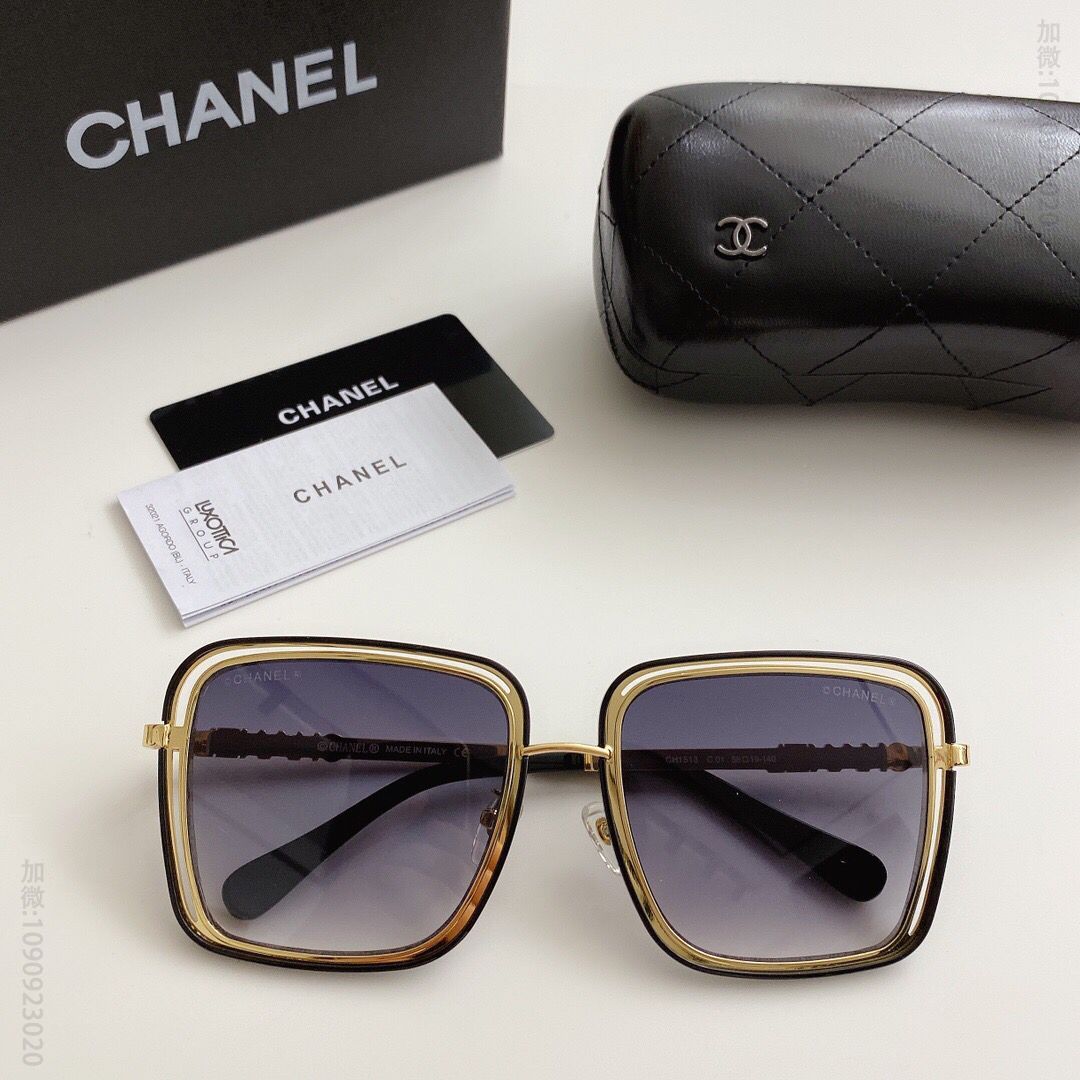 CHANEL香奈儿新品方形大框太阳眼镜