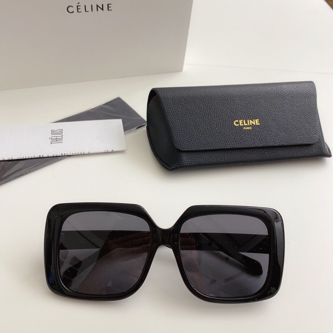 CELINE赛琳新品高品质板材方形大框时尚太阳眼镜