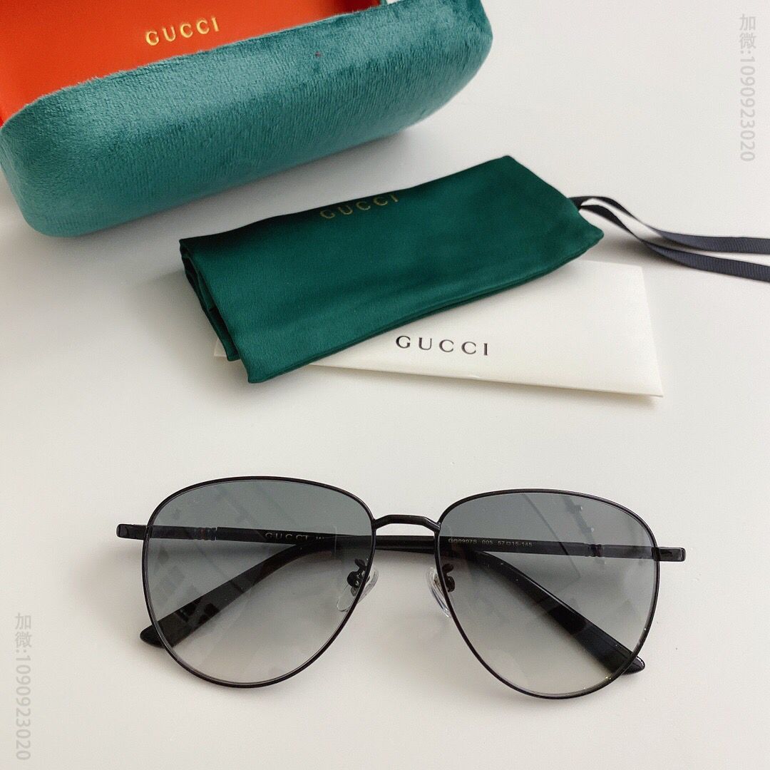 GUCCI古奇圆框男女通用太阳眼镜